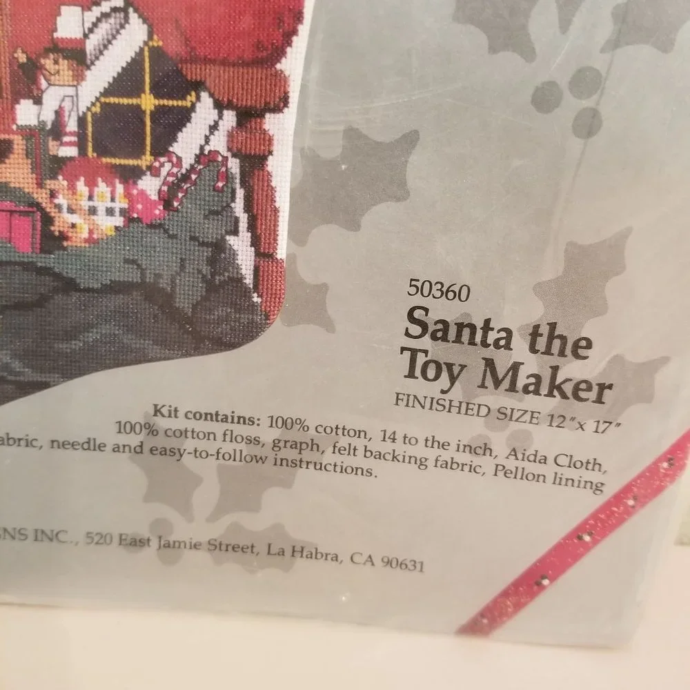 Candamar Something Special Counnted Cross Stitch Kit Santa Toy Maker‎ 50360